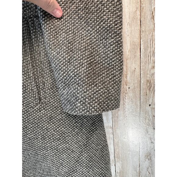 Tommy Hilfiger Tweed Coat Womens M Gray Double Breasted Peacoat Fall Wool Blend‎ - Picture 4 of 8